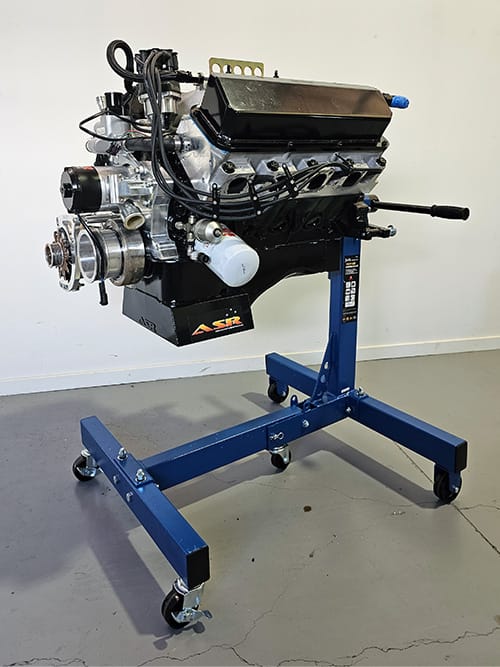 Engine Stand with V8 engine