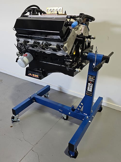 Engine Stand with V8 engine