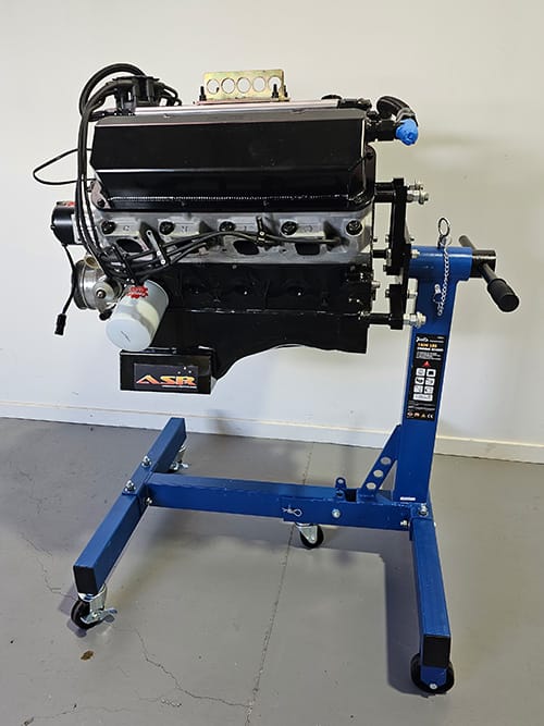 Engine Stand with V8 engine