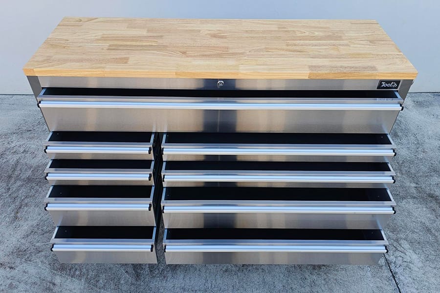 55" Stainless Workbench Tool Trolley