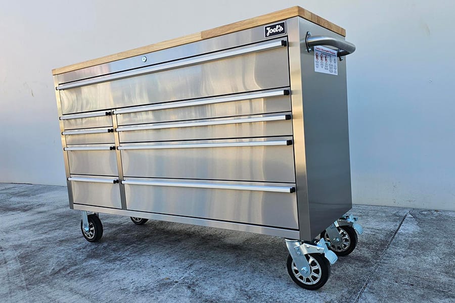 55" Stainless Workbench Tool Trolley