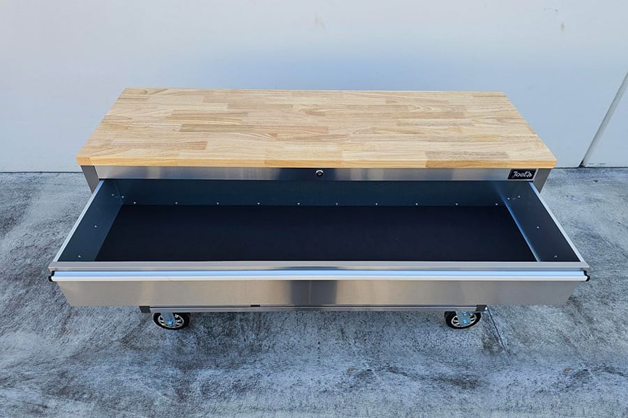 55" Stainless Workbench Tool Trolley
