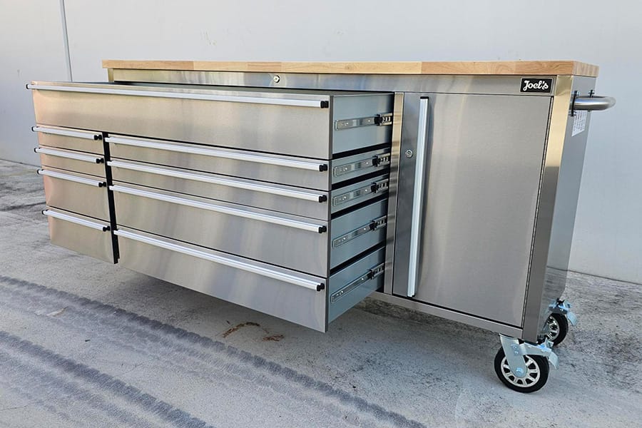 72″ Stainless Workbench Tool Trolley