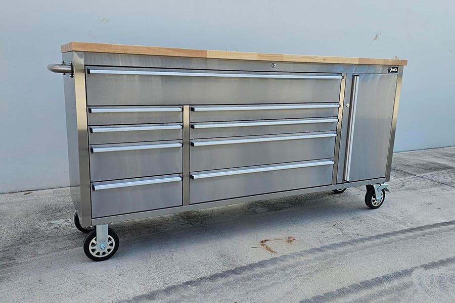 72″ Stainless Workbench Tool Trolley