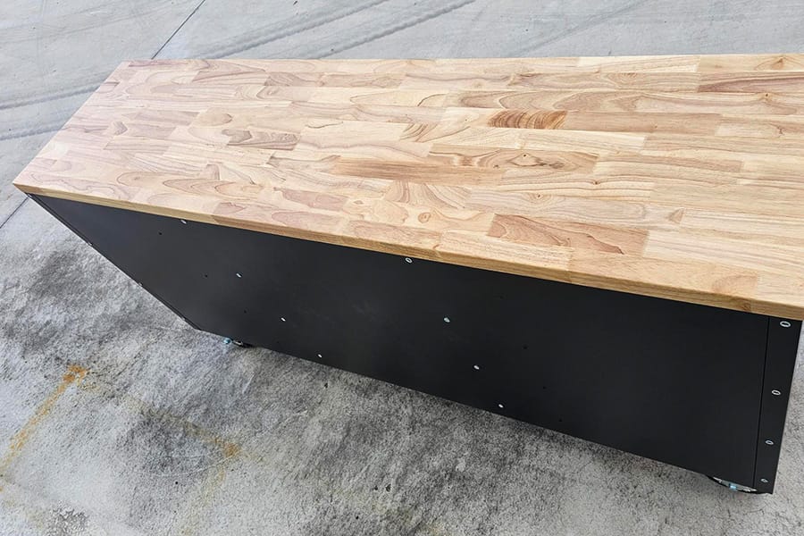 72" Black Workbench Tool Trolley
