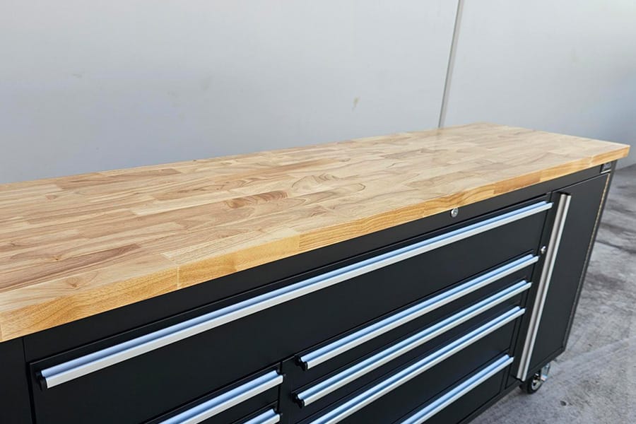 72" Black Workbench Tool Trolley
