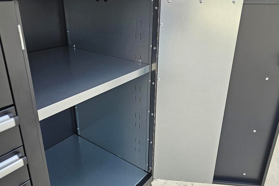 72" Black Workbench Tool Trolley