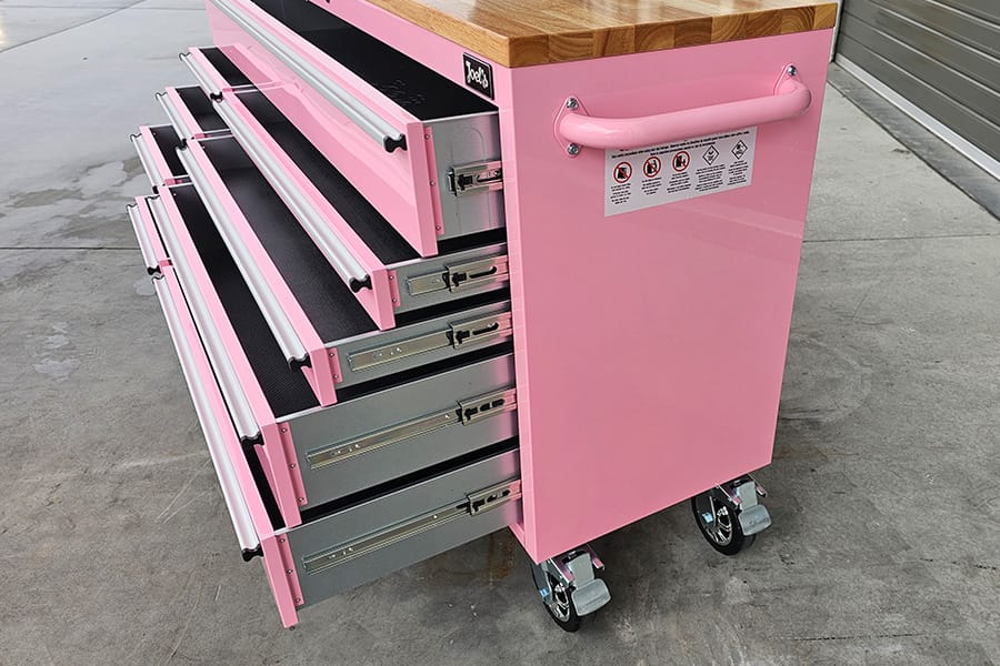 55" Pink Tool Toolbox
