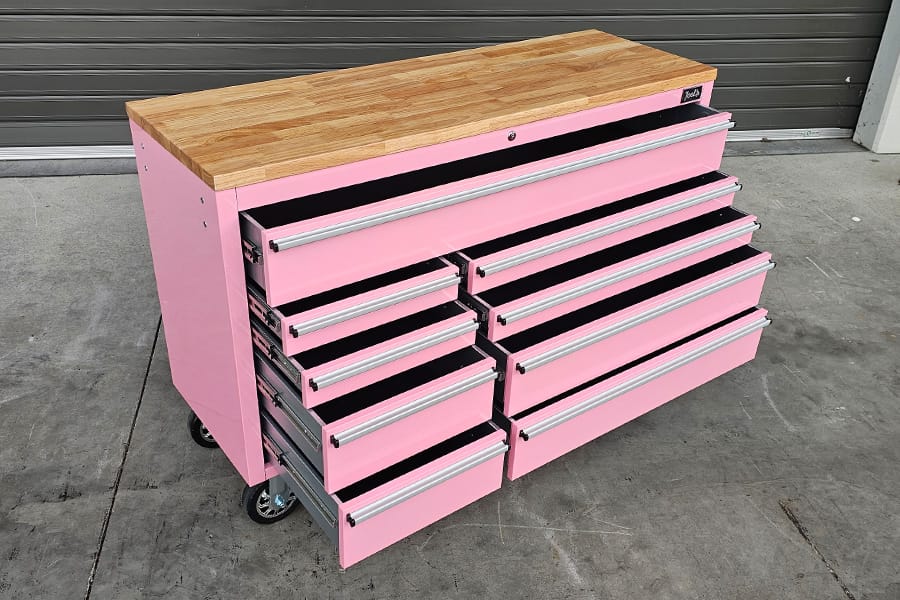 55" Pink Tool Toolbox