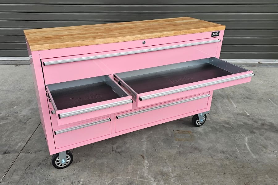 55" Pink Tool Toolbox