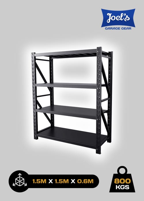 Steel Garage Shelving - 1.5m x 1.5m x 0.6m