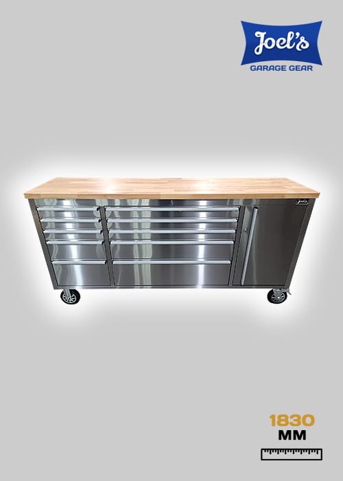 72″ Stainless Workbench Tool Trolley