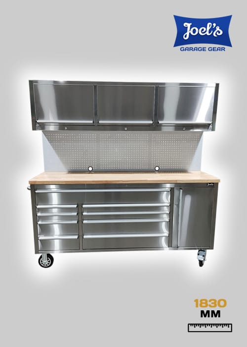 72″ Stainless Mobile Toolbox Workstation