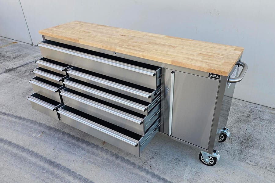 72″ Stainless Workbench Tool Trolley
