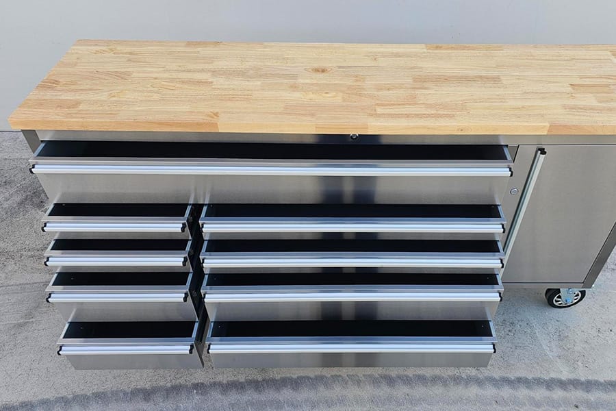72″ Stainless Workbench Tool Trolley
