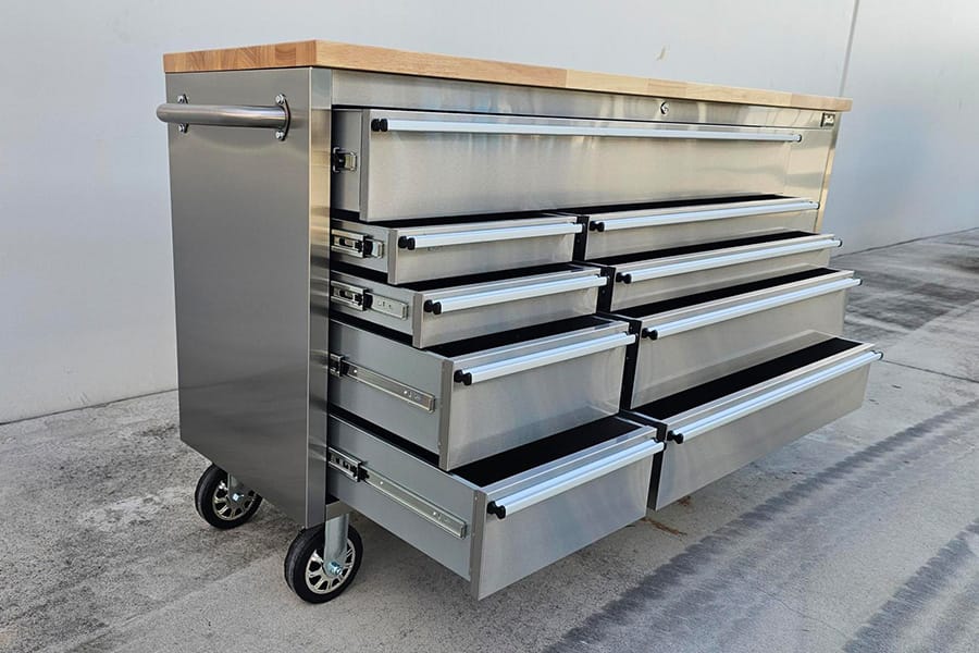 72″ Stainless Workbench Tool Trolley