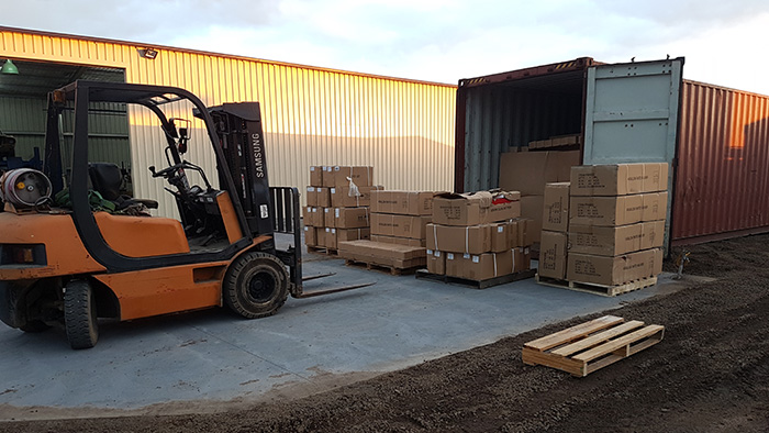 Joels Container Forklift