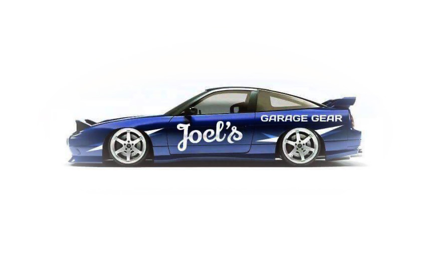 Joel's Garage Gear race car mock-up