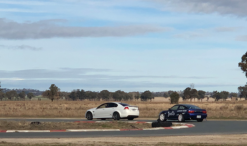 180SX chasing Holden Commodore